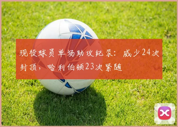 现役球员单场助攻纪录：威少24次封顶，哈利伯顿23次紧随